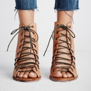 Free People x Jeffrey Campbell LaceUp Heels